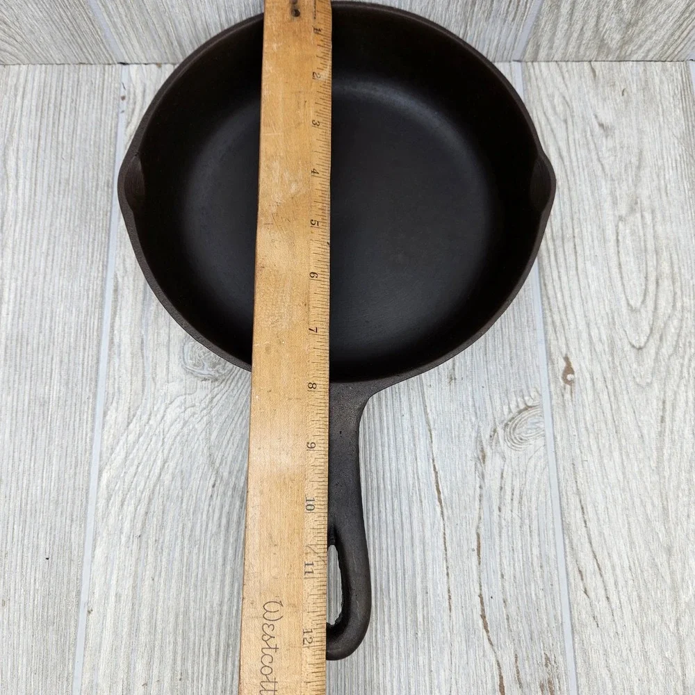 Vintage BSR Birmingham Stove Red Mountain Cast Iron Skillet No‎ 5X. Heat Ring
